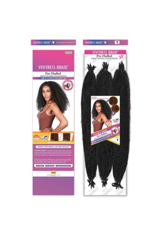 VIVITRESS MEGA PACK- 3X Water Wave Afro-Twist 16″ - Image 11