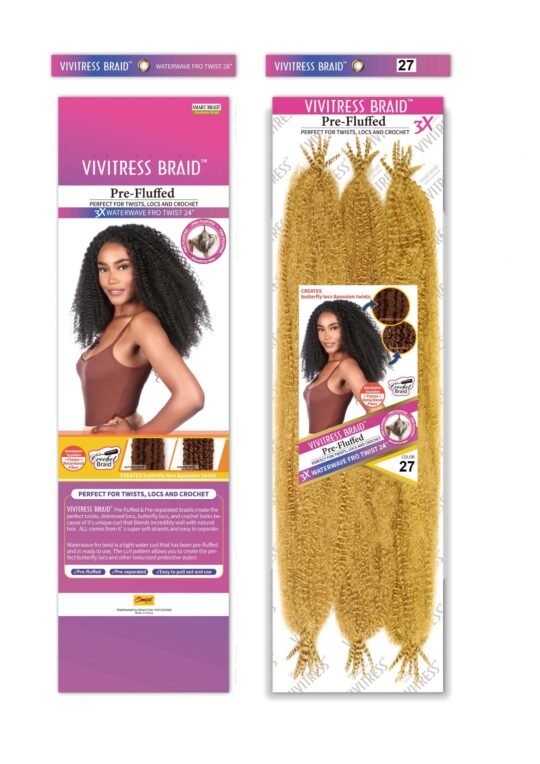 VIVITRESS MEGA PACK- 3X Water Wave Afro-Twist 24″ - Image 9