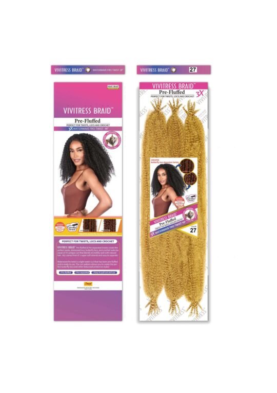 VIVITRESS MEGA PACK- 3X Water Wave Afro-Twist 16″ - Image 7