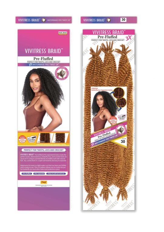VIVITRESS MEGA PACK- 3X Water Wave Afro-Twist 24″ - Image 10