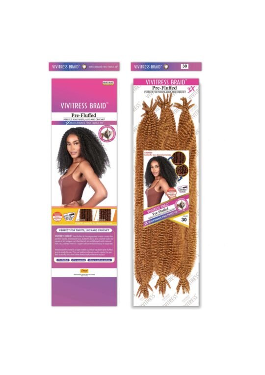 VIVITRESS MEGA PACK- 3X Water Wave Afro-Twist 16″ - Image 6