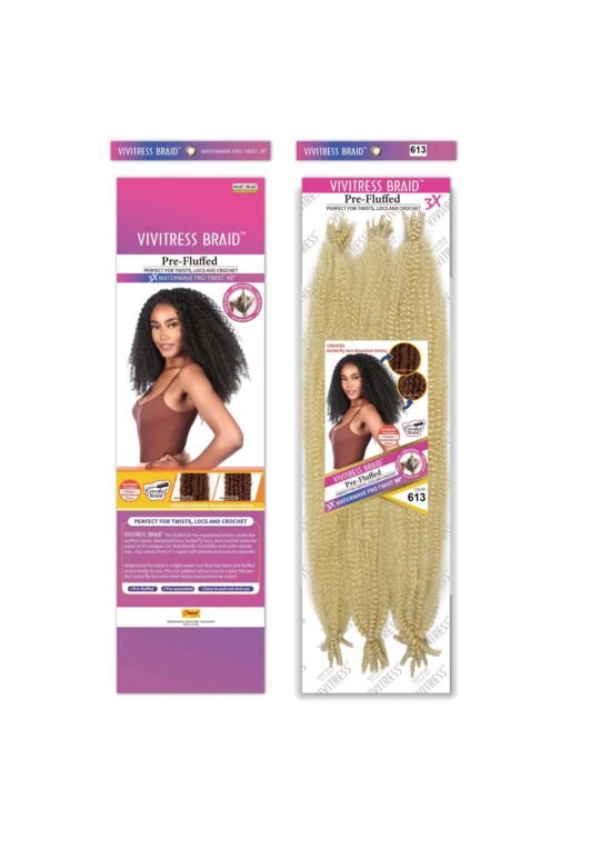 VIVITRESS MEGA PACK- 3X Water Wave Afro-Twist 16″ - Image 5