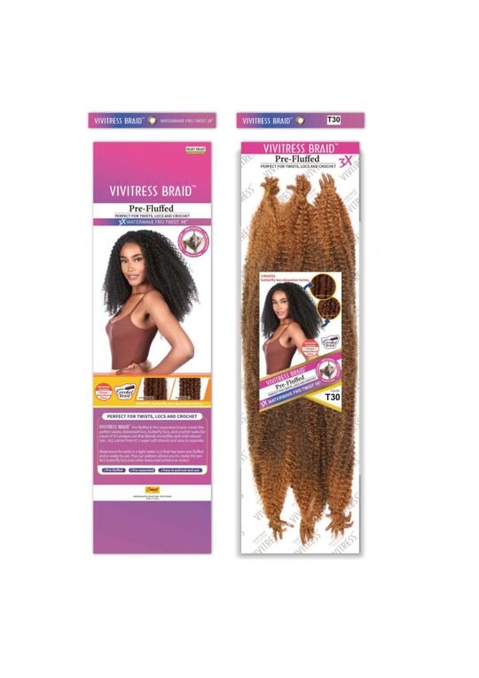 VIVITRESS MEGA PACK- 3X Water Wave Afro-Twist 16″ - Image 3