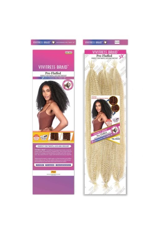 VIVITRESS MEGA PACK- 3X Water Wave Afro-Twist 16″ - Image 2